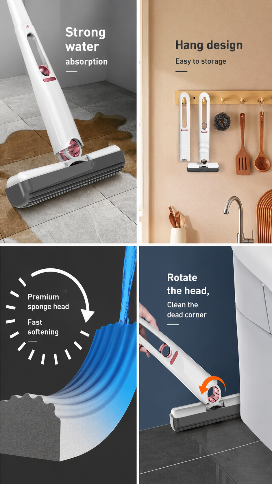 🔥 2-in-1 Mini Mop Cleaner for Home & Car
