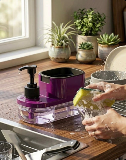 ✨ 3-in-1 Kitchen Sink Soap Dispenser ✨